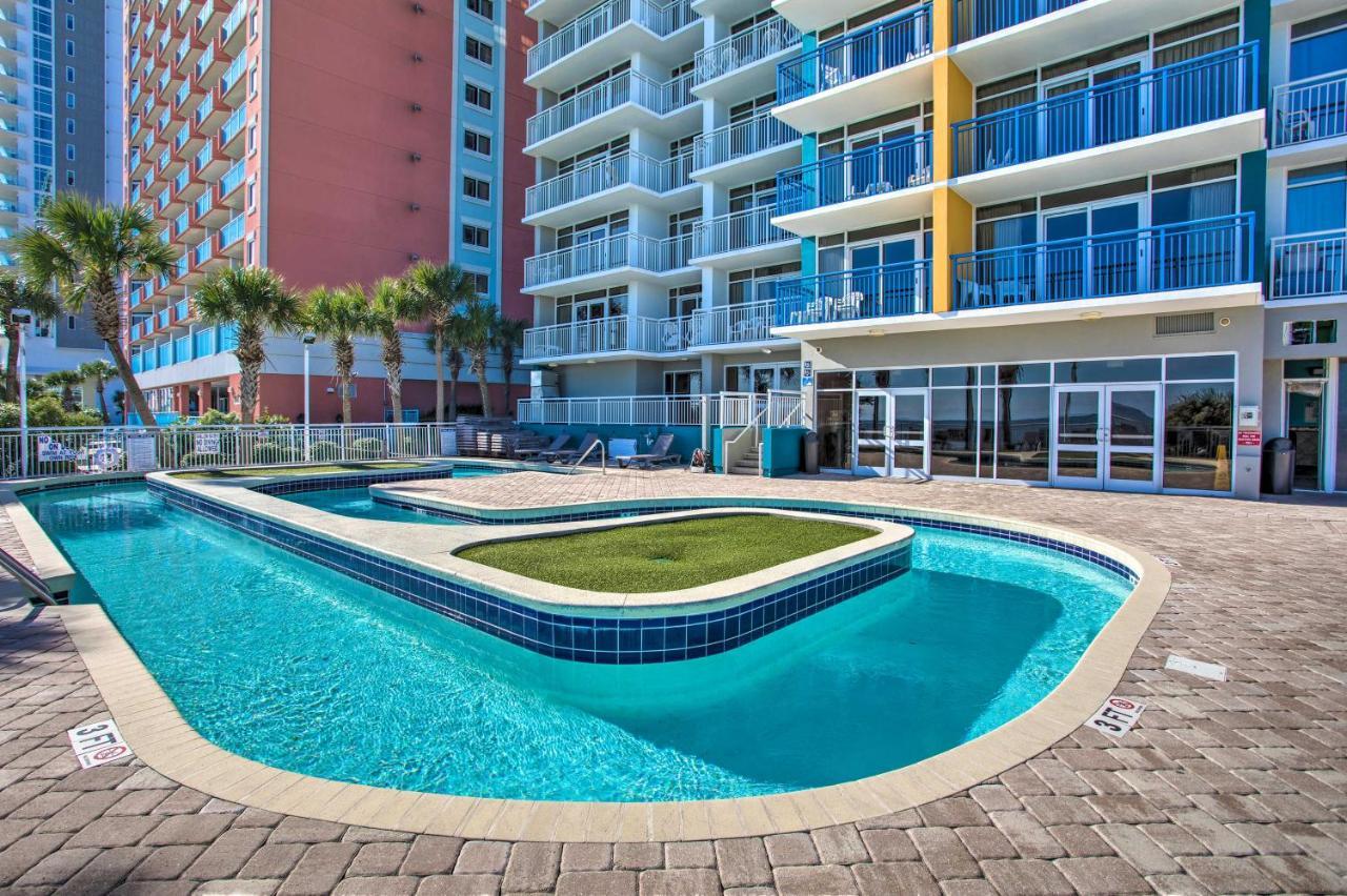 Oceanfront Condo With Huge Balcony Walk To Skywheel Myrtle Beach Exterior photo